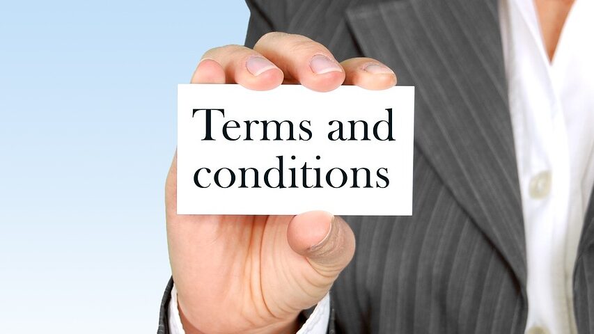 conditions, deadline, terms of contract