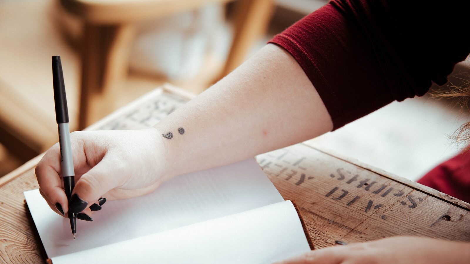 The Meaning Behind a Semicolon Tattoo